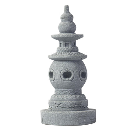 Green Sandstone Tower Tea Pet 12.4cm 4.8in Kung Fu Tea Tray Accessories