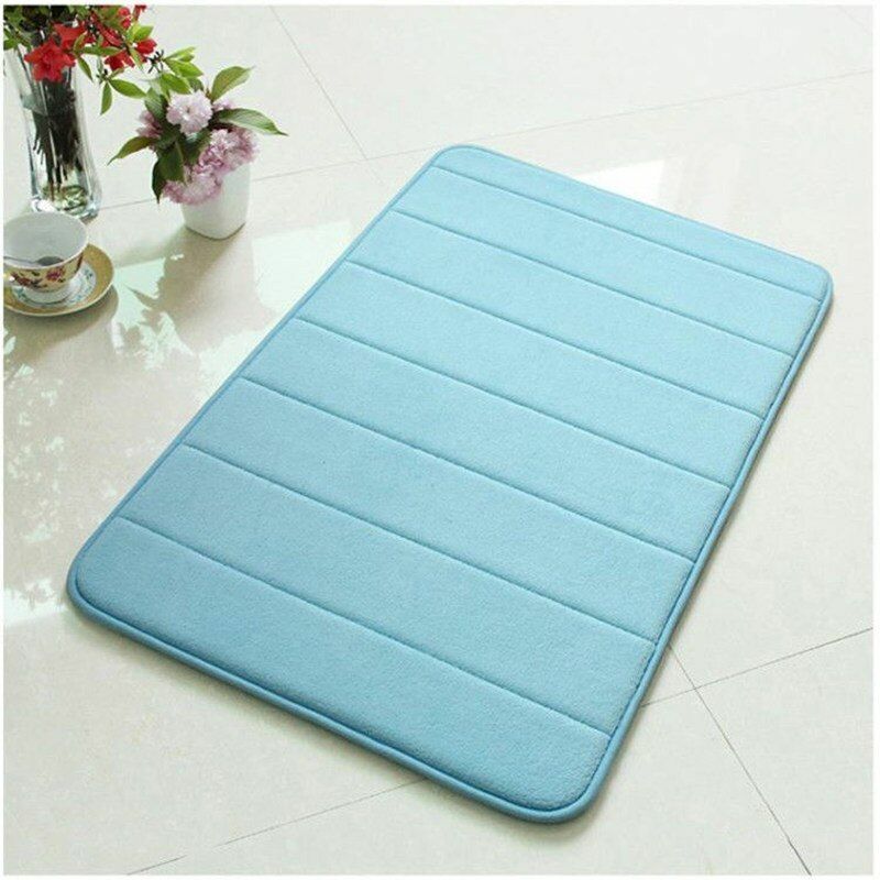 3Pcs/Set Memory Foam Bath Mat Modern Floor Anti-Slip Bathroom Rug Kitchen Carpet