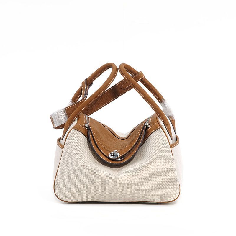Handbag Bags Luxury Real Leather Bag Canvas Shoulder Purse 26*14*19 /30*16*21 CM