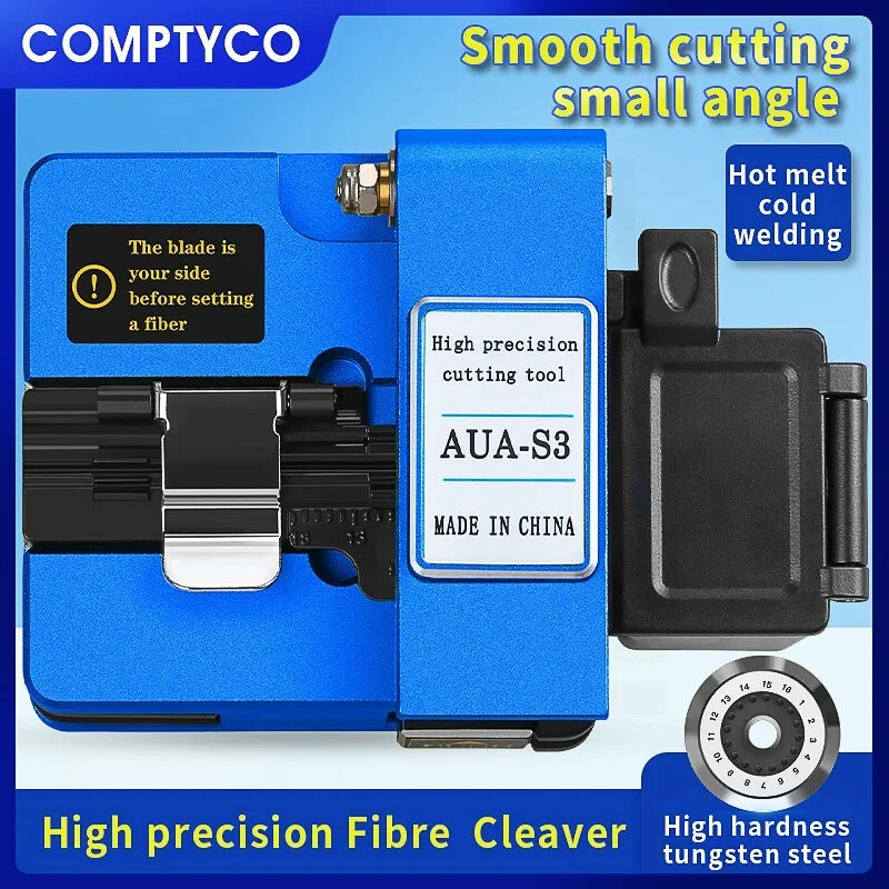 AUA-S3 Fiber Cleaver FTTH Cable Fiber Optic Cutting Knife Three-in-one Clamp