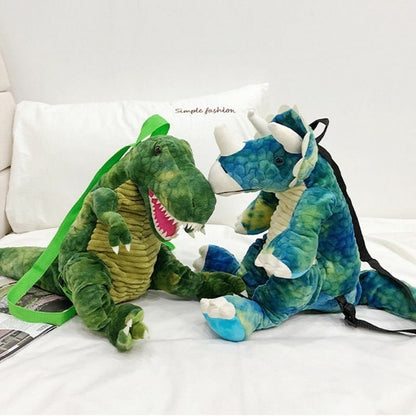 Backpack Parent-child Creative 3D Dinosaur Cartoon Plush Bag Children Kids Gifts