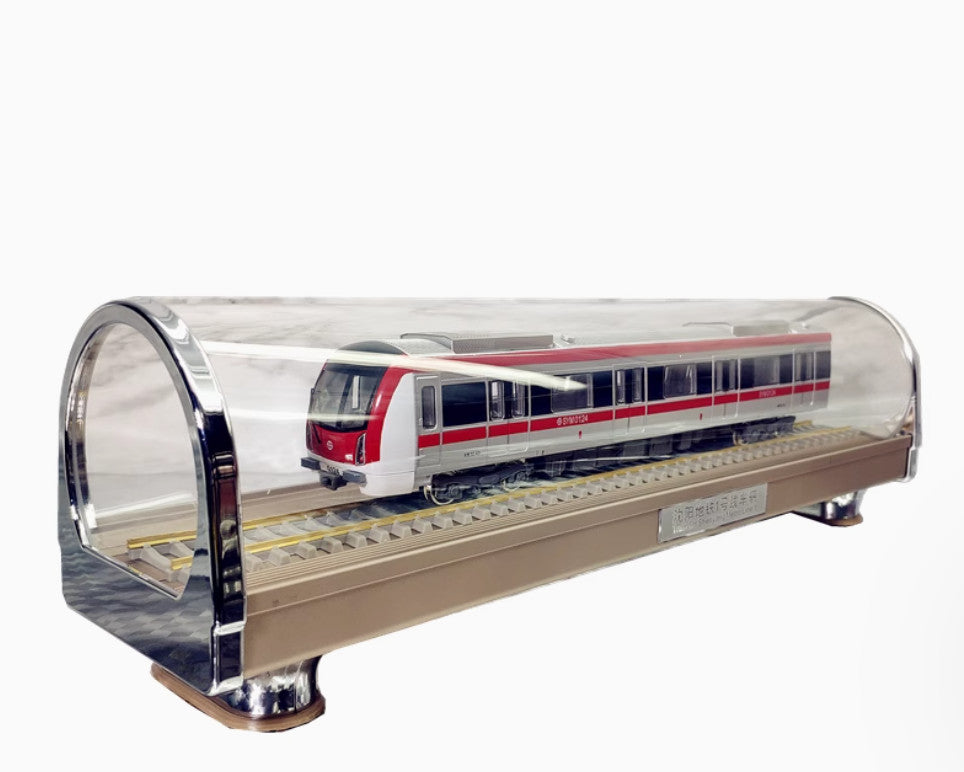 1:68 40CM Shenyang Metro Line 2 Subway Train Passenger Car Diecast Model
