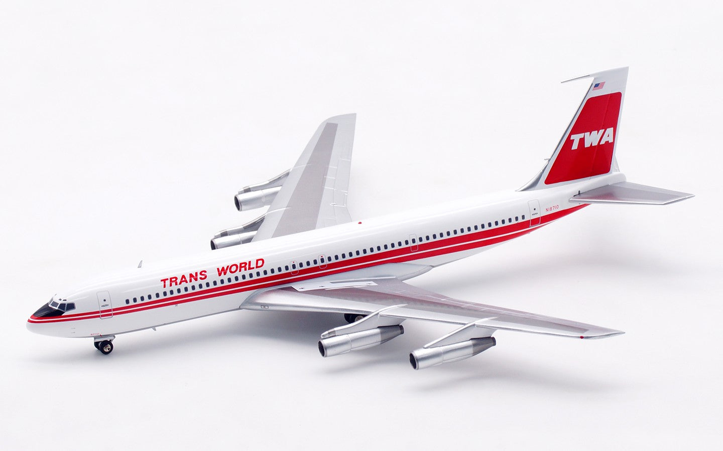 1:200 InFlight Trans World Airlines B707-300 Airplane Diecast Aircraft Model