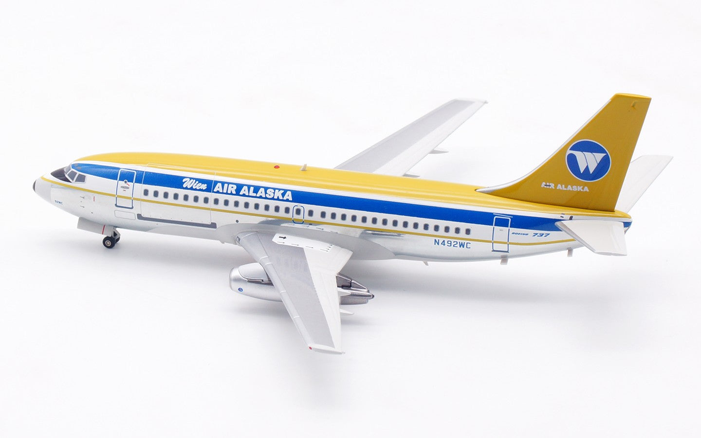 1:200 Inflight AIR ALASKA Boeing 737-200 Passenger Plane Diecast Aircraft Model