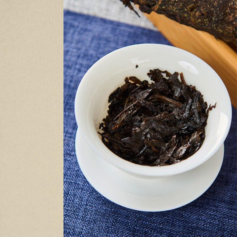 1000g Yr Anhua Dark Tea with Gloden Flower Compressed Tea Hey Cha