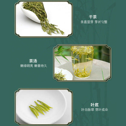 100g Anji White Tea One Bud One Leaf Early Spring Green Tea Aromatic Chinese Tea