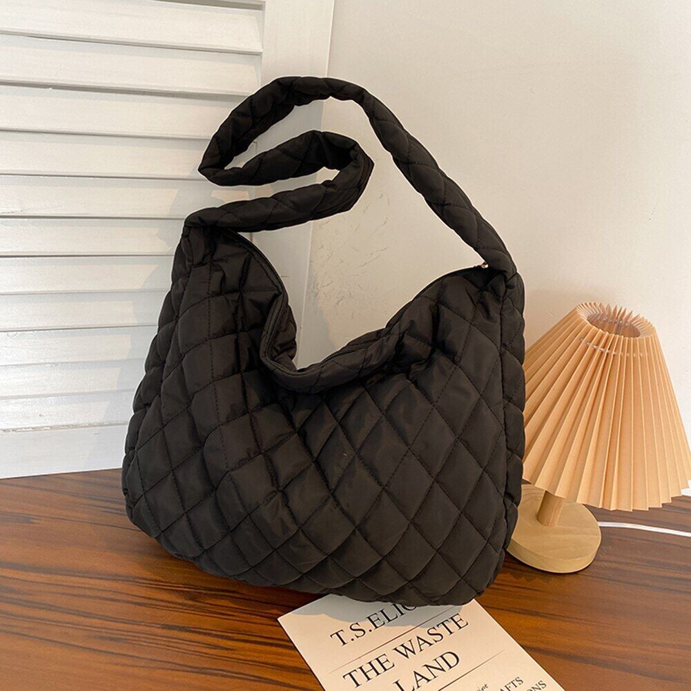 Pattern Shoulder Bag Cotton Handbag Women Tote Bags Padded Ladies Bag
