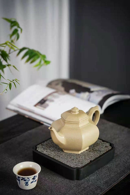 350cc China Yixing Handmade Purple Sand Green Clay Teapot Xiaoyinghu Teapot-