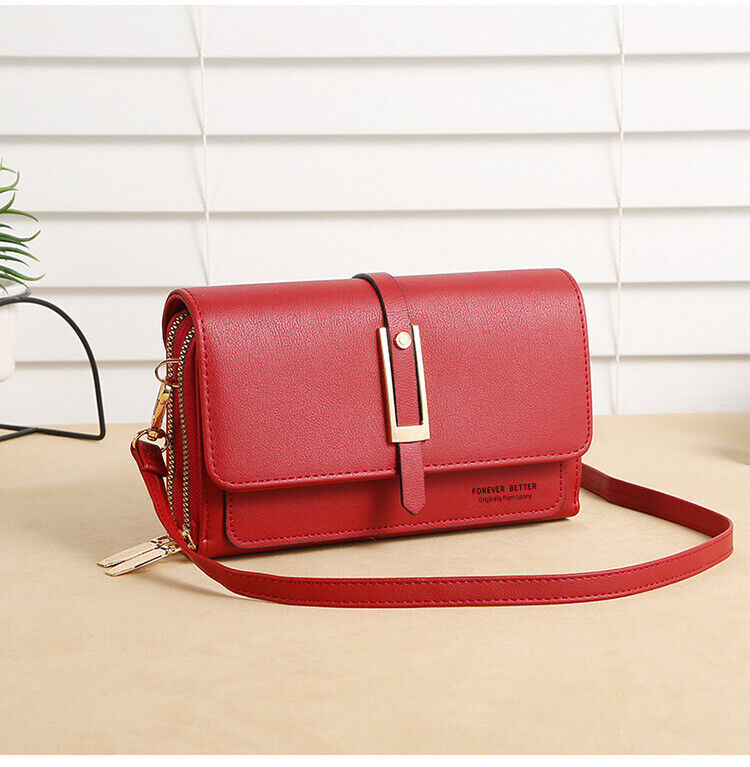 Crossbody Bags for Women Girl PU Leather Purses Handbags Letter Print Bag