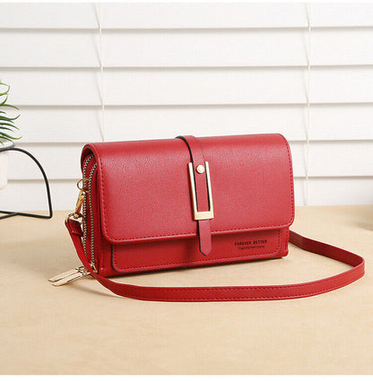 Crossbody Bags for Women Girl PU Leather Purses Handbags Letter Print Bag