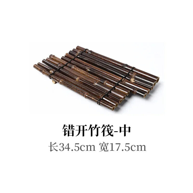 Bamboo Crafts Sushi Plates Japanese Korean Restaurant Sashimi Trays Dishes Decor