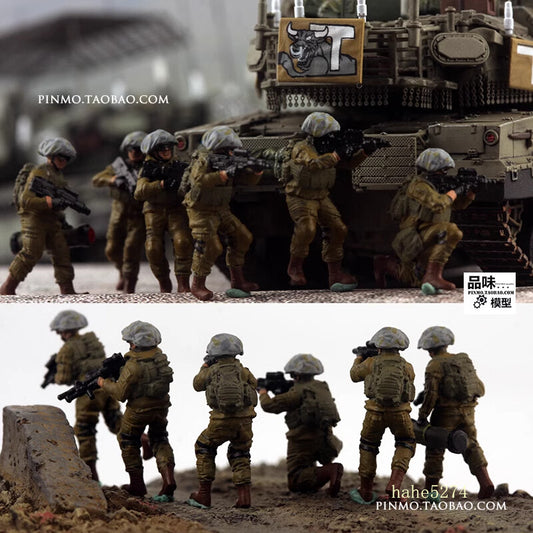 1/72 Israel Defense Forces 6 Soldiers Painted Finished Model New