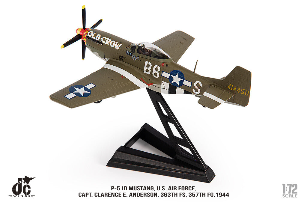 1:72 JC Wing P-51D MUSTANG. U.S. AIR FORCE1944 Fighter Diecast Aircraft Model