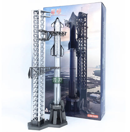 1:400 37CM SpaceX Launch Pad Rocket Set ABS Plastic Diecast Aerospace Model