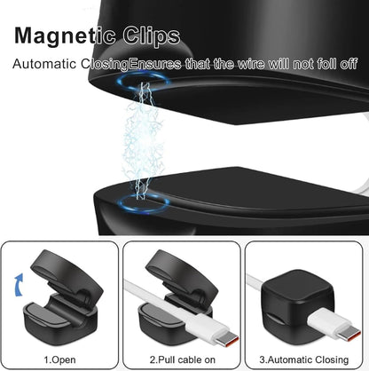 12Pcs Magnetic Cable Clips & Cord Holder, Under Desk Cable Management