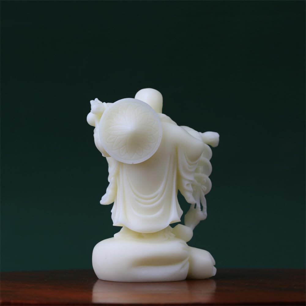 10cm Tugua Carving Large Belly Maitreya Buddha Statue Bodhi Decoration
