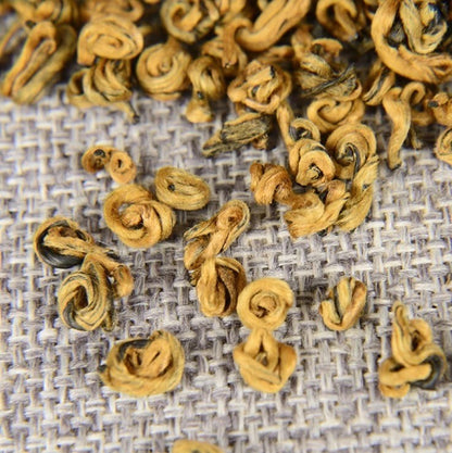 500g Yunnan golden snail black Tea BiLuoChun black tea,Dian Hong JinSi Snail tea