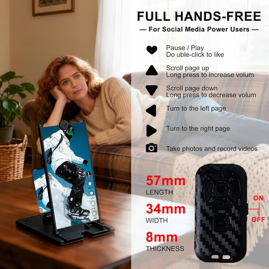 14" Screen Magnifier with Bluetooth Remote 3D HD Phone Amplifier Projector Scree