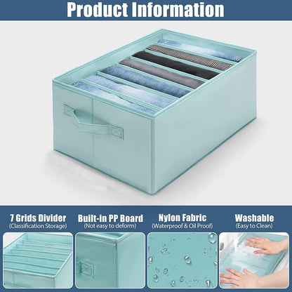 5/10PCS Wardrobe Storage Bag Boxes Clothes Jeans Pants Drawer Organizer AU