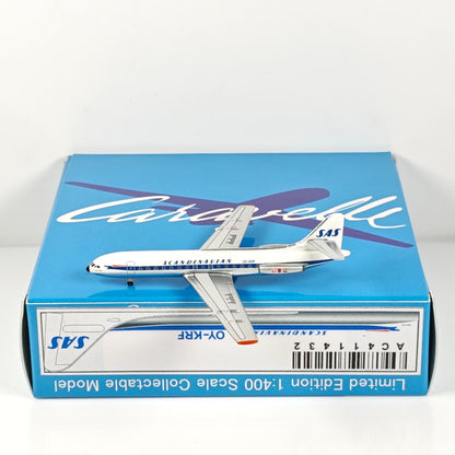 1:400 Aeroclassics Scandinavian Airlines SE-210 Passenger Plane Diecast Model