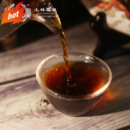 357g TuLin Phoenix Shu Puer Tea "China Feng Huang" Ripe Puerh Tea
