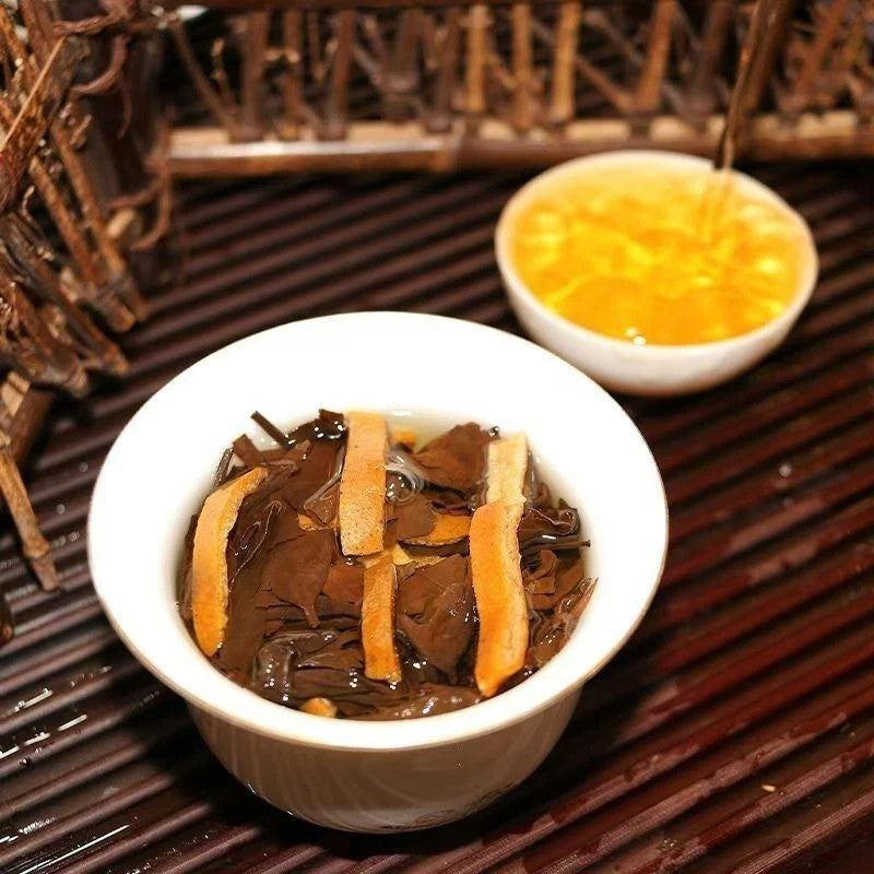 500g White Tea Stuffed Tangerine Orange Fuding Chenpi Bai Cha Aged Shou Mei