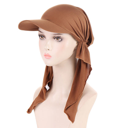 Fashion Turban Hat Scarf Cap Baseball Cap Headscarf Sun Hats Women Classic So