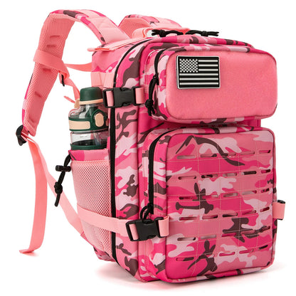 Military Tactical Backpack Women/men Daypack School Bag Rucksack Cup Holder