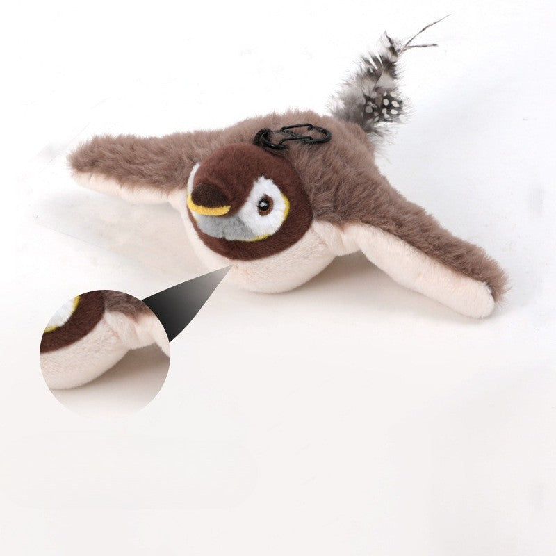 Plush tapping, shaking, bird, electric cat, dog, self fun simulation toy--us