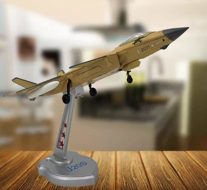 46CM 1:45 J-20S Stealth Fighter Jet Airplane Diecast Military Aircraft Model