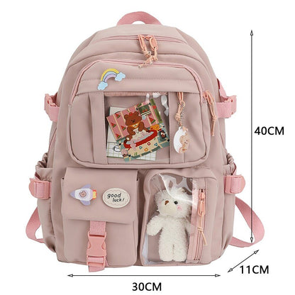 Women Backpack School Bag Teen Girls Rucksack Student Bookbags