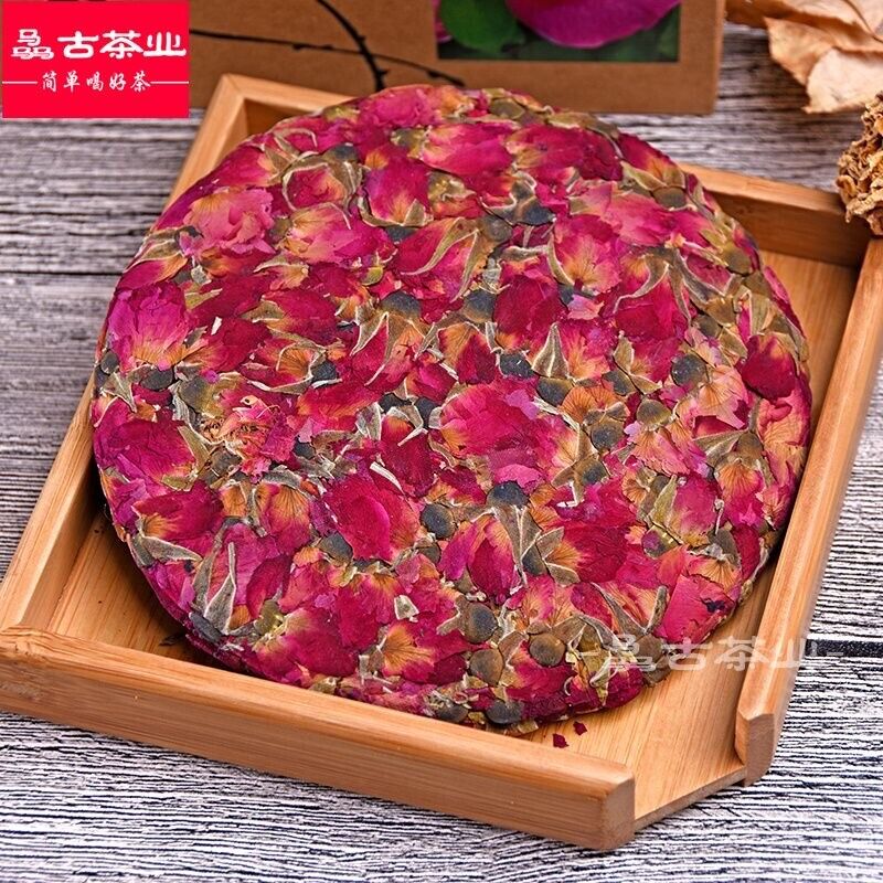 Flower Tea Cake Rose Blooming Tea Nectar Scented Herbal Puer Tea Green Food