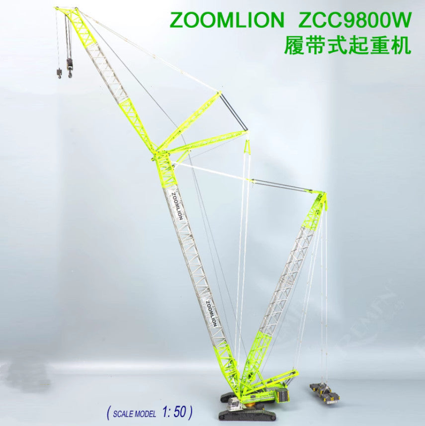 1:50 Scale ZOOMLION ZCC9800W CRAWLER CRANE Construction Equipment Diecast Model