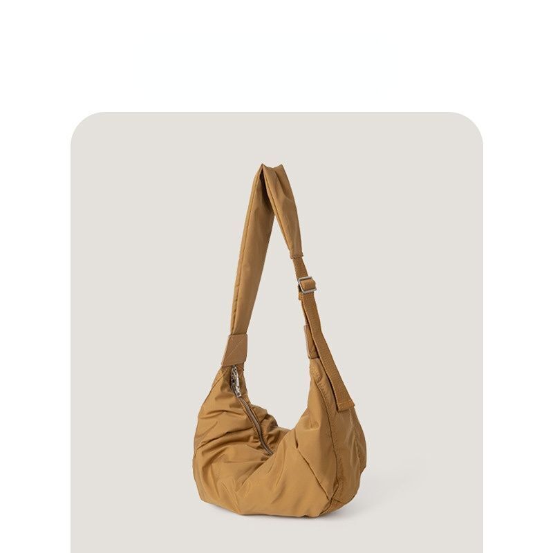 Cotton Bags Filled Nylon Large Single Shoulder Crossbody Dumpling Shape Bag 1 PC