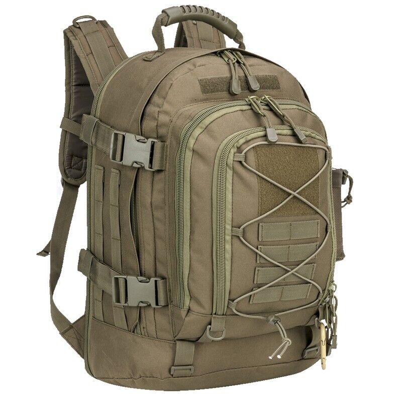 Military Tactical Backpack Army Rucksack Outdoor Camping Travel Hiking Bag 55L