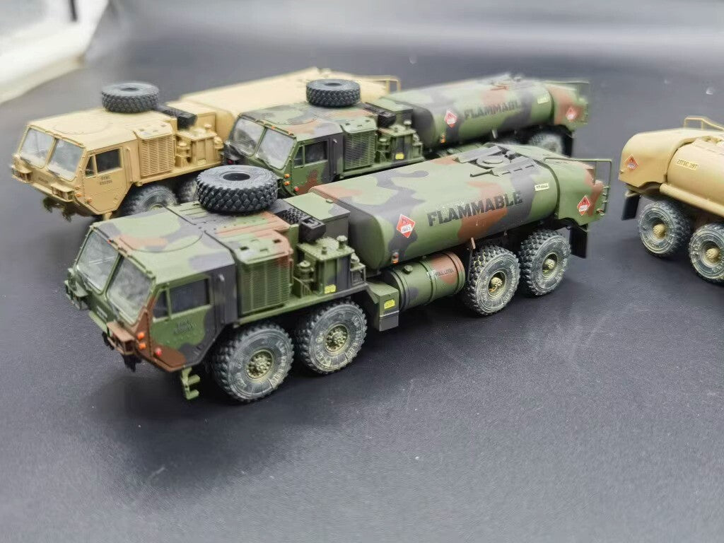1/72 US Army HEMTT M978 A4 Tank Truck NATO Tricolor Desert Truck Model Finished