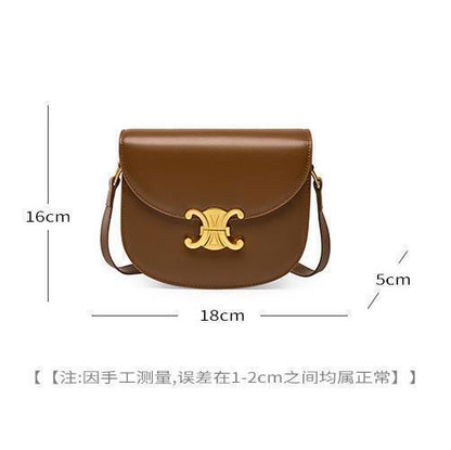 Women's real cowhide genuine leather single shoulder messenger bag purse