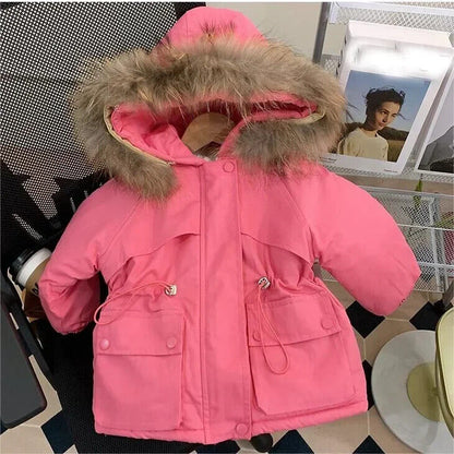 Winter Girl Jackets Baby Jacket Kids Thickened Parkas Children Girls Coat