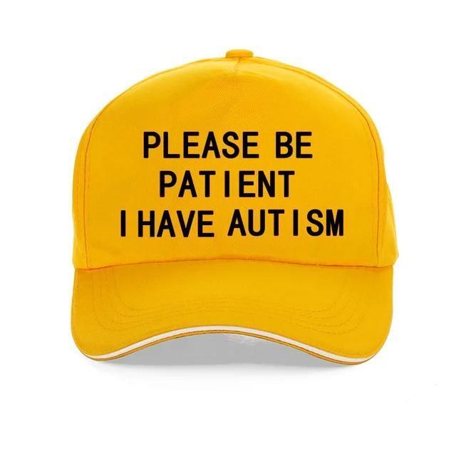 Please Be Patient I Have Autism Letter Print Baseball Cotton Hat Cap Men Women