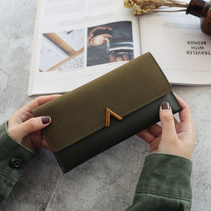 Leather Wallet Hasp Money Bag Zipper Coin Purse Envelope Wallets Clutch Casual