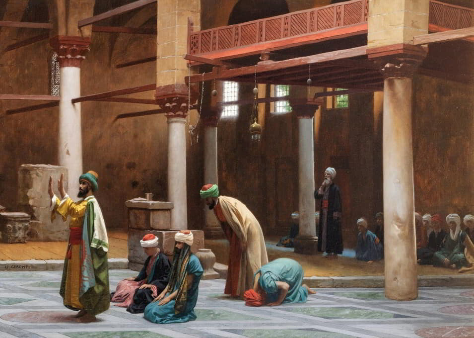 high quality oil painting handpainted on canvas "Prayers In The Mosque"