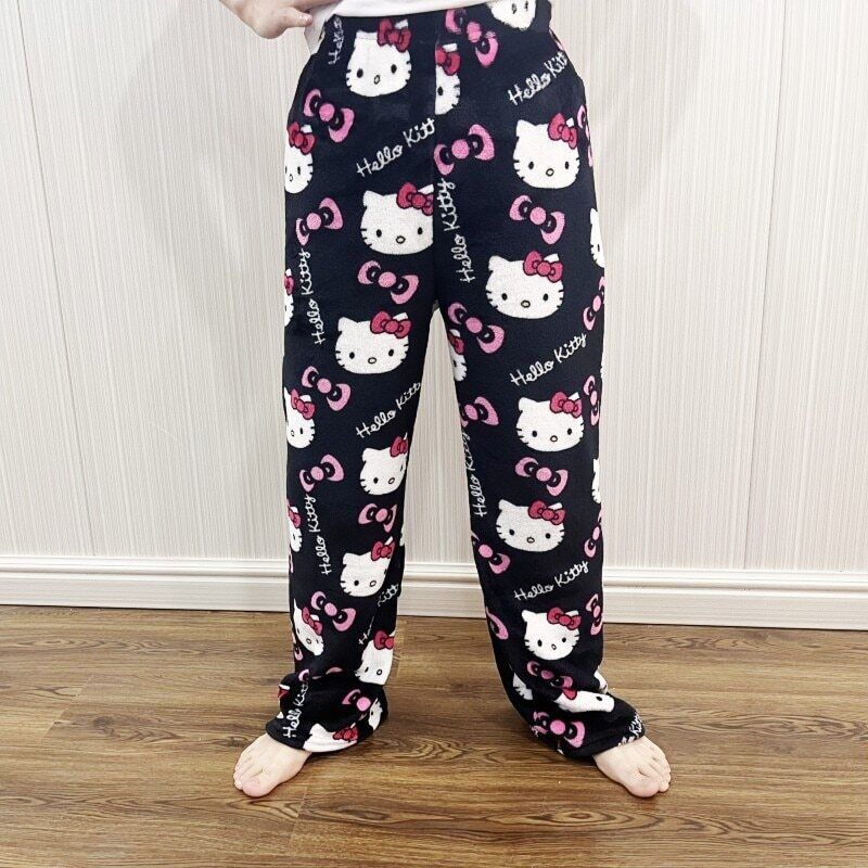 Hello Kitty Plush Pajama Pants Loungewear Pants Y2K Vibes New