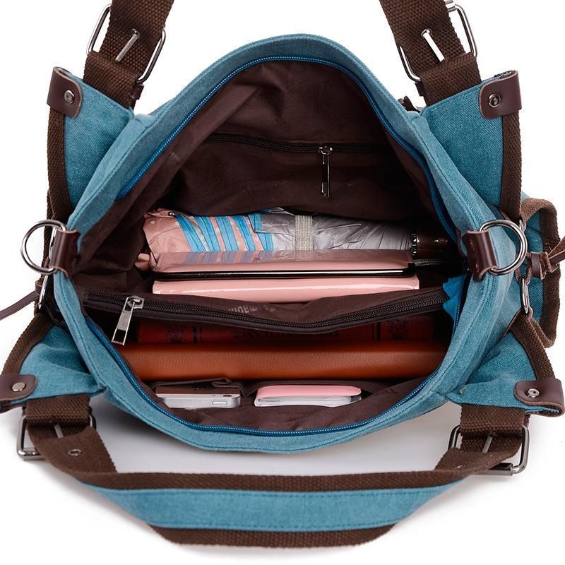 Canvas Shoulder Bags Handbags Messenger Top-handle Bag Shopping Travel Crossbody