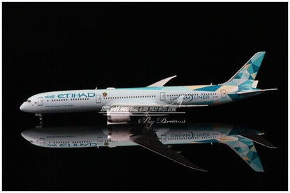 1:400 JC Wings ETIHAD DREAM LINER BOEING 787-10 Passenger Airplane Diecast Model