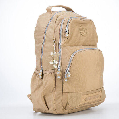 Nylon 18" Backpack Women's Large Capacity Travel Backpack Daypack School Bag