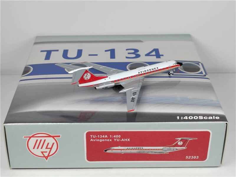 PandaModel Aviogenex TU-134A YU-AHX 1:400 Aircraft Pre-built Model