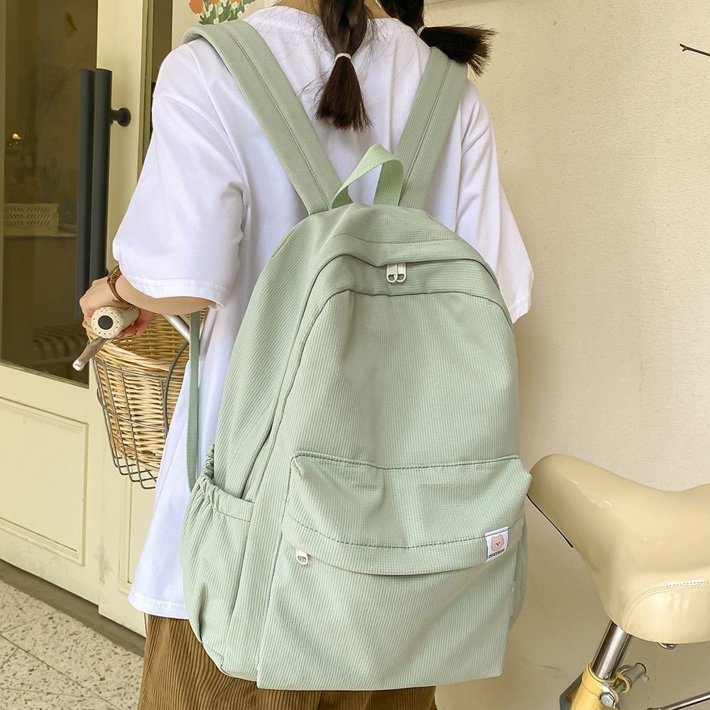 Cotton Bag Students Women Backpack Cool Teenage School Bags Fashion 29*13*43 CM