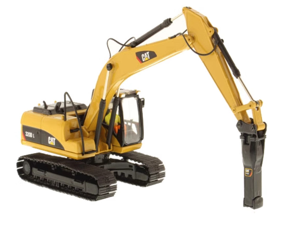 1:50 DM 320D L with Hammer Hydraulic breaker-equipped excavator Diecast Model