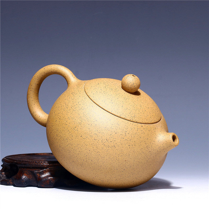 12.8oz Xishi Pot Beauty Print Marked Tea Pot Real Yixing Zisha Duan Clay Pots