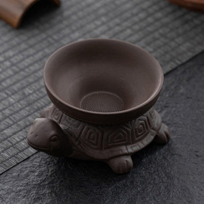 4.5" Hundred-hole Purple Sand Tea Drain Tea Strainers Kung Fu Tea Set Tea Filter
